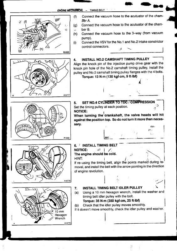 1kzte Timing And Head Bolt Torque Page 1 Hilux Surf & 4Runner forum